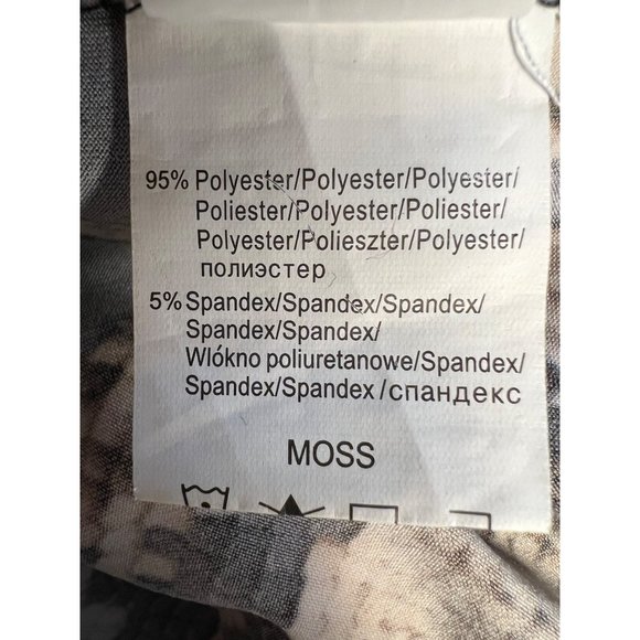 Venus woman’s small snake print romper elastic waist pockets straight leg - Picture 12 of 13